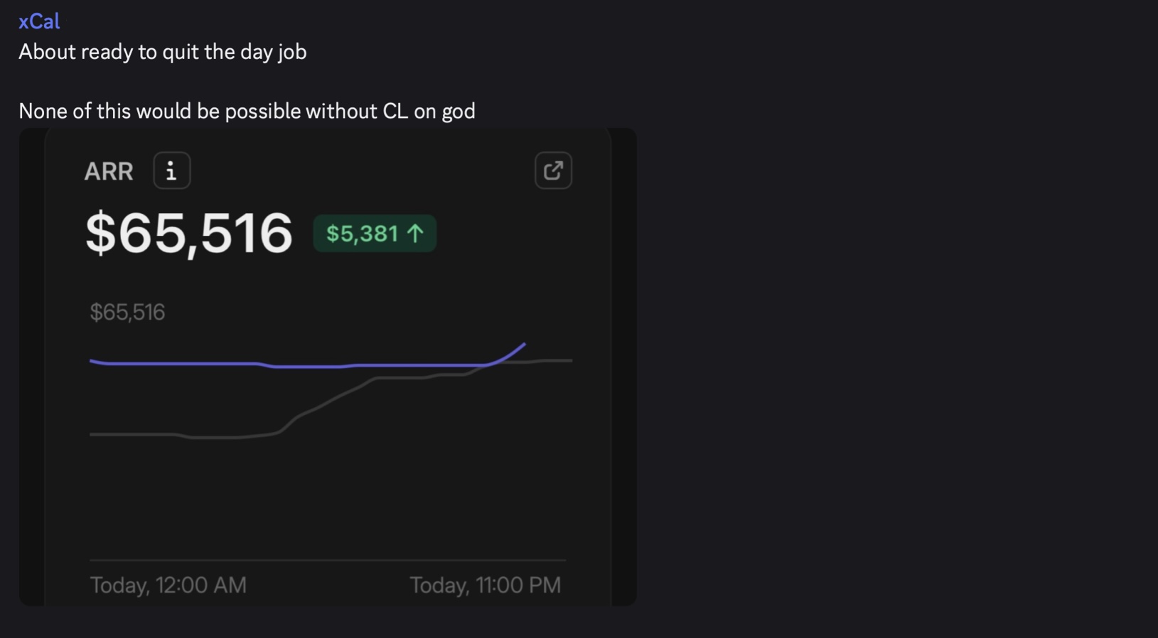 xCal results screenshot