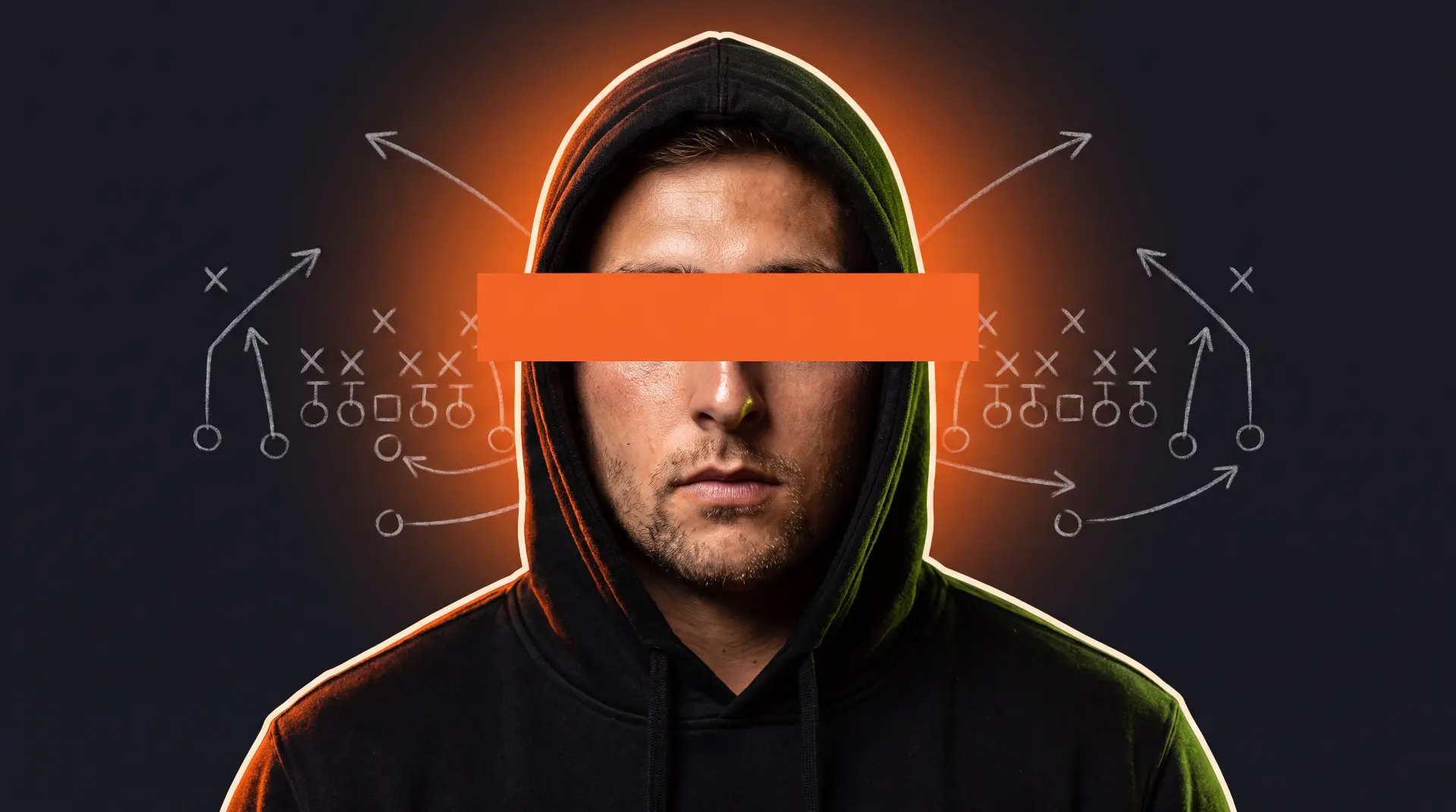 CapperLaunch founder with a sports picks playbook diagram