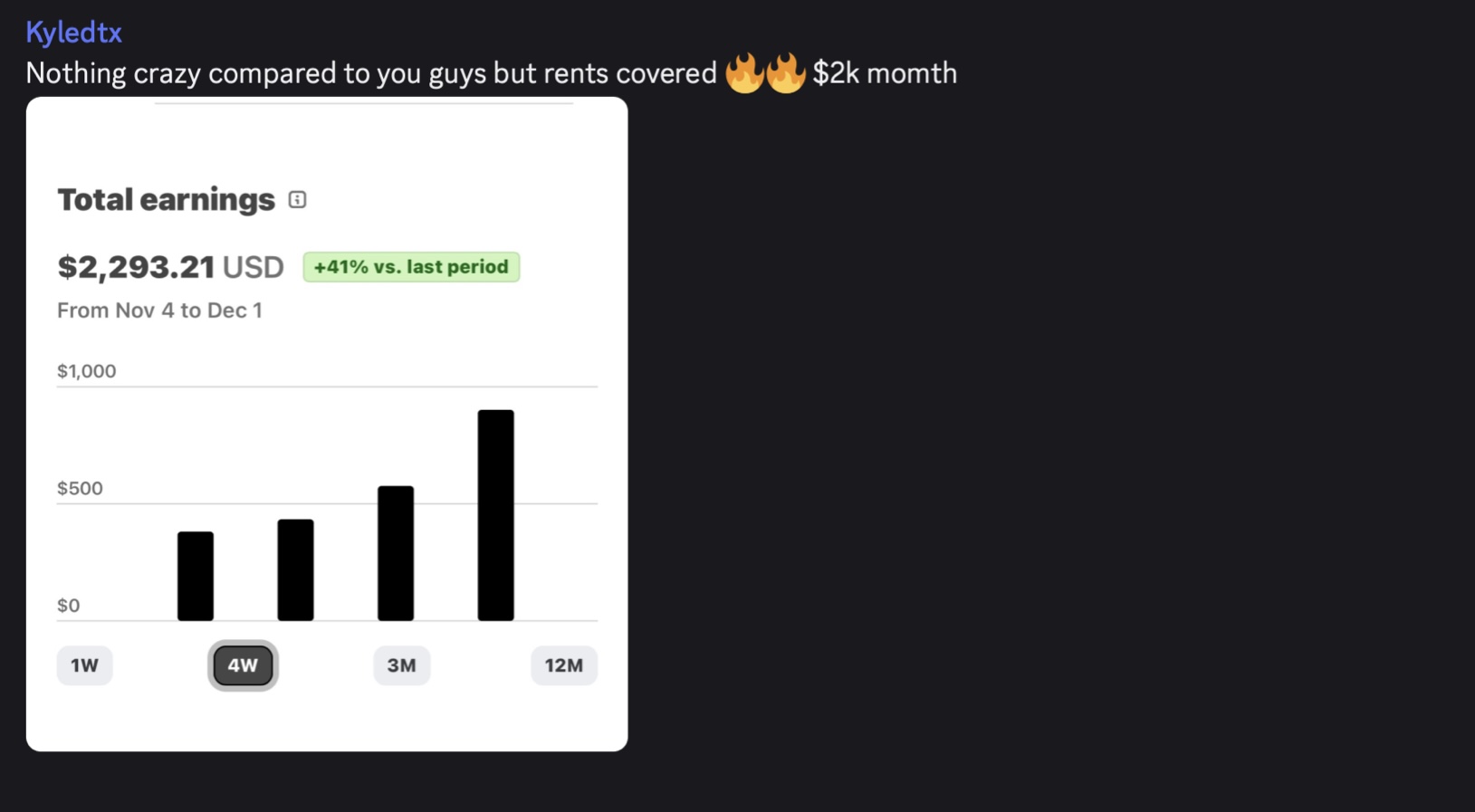 Kyledtx results screenshot